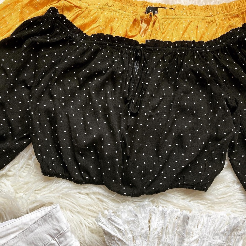 Two (2) Polka Dot Tops